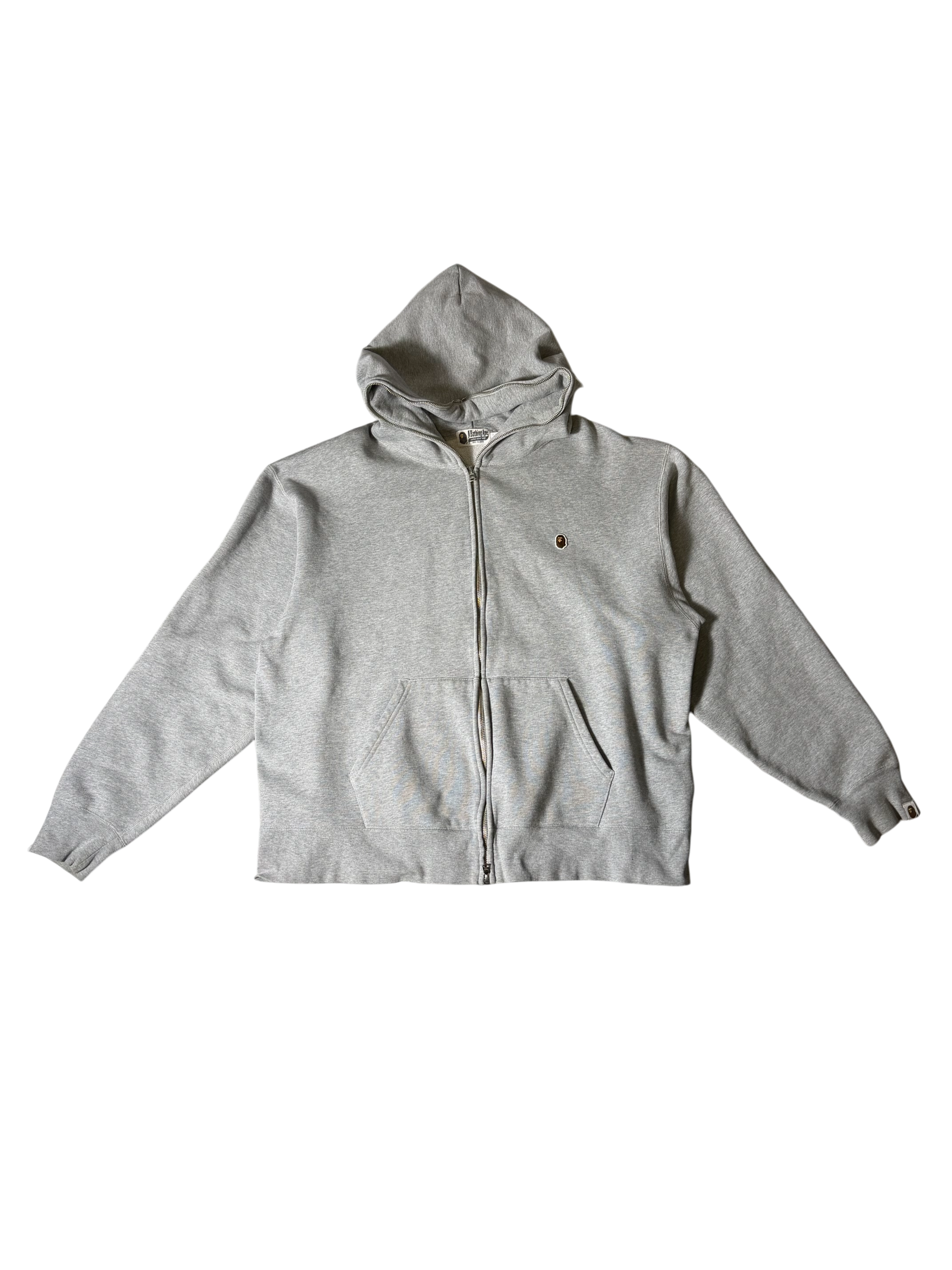 Bape Grey Zip Up Hoodie