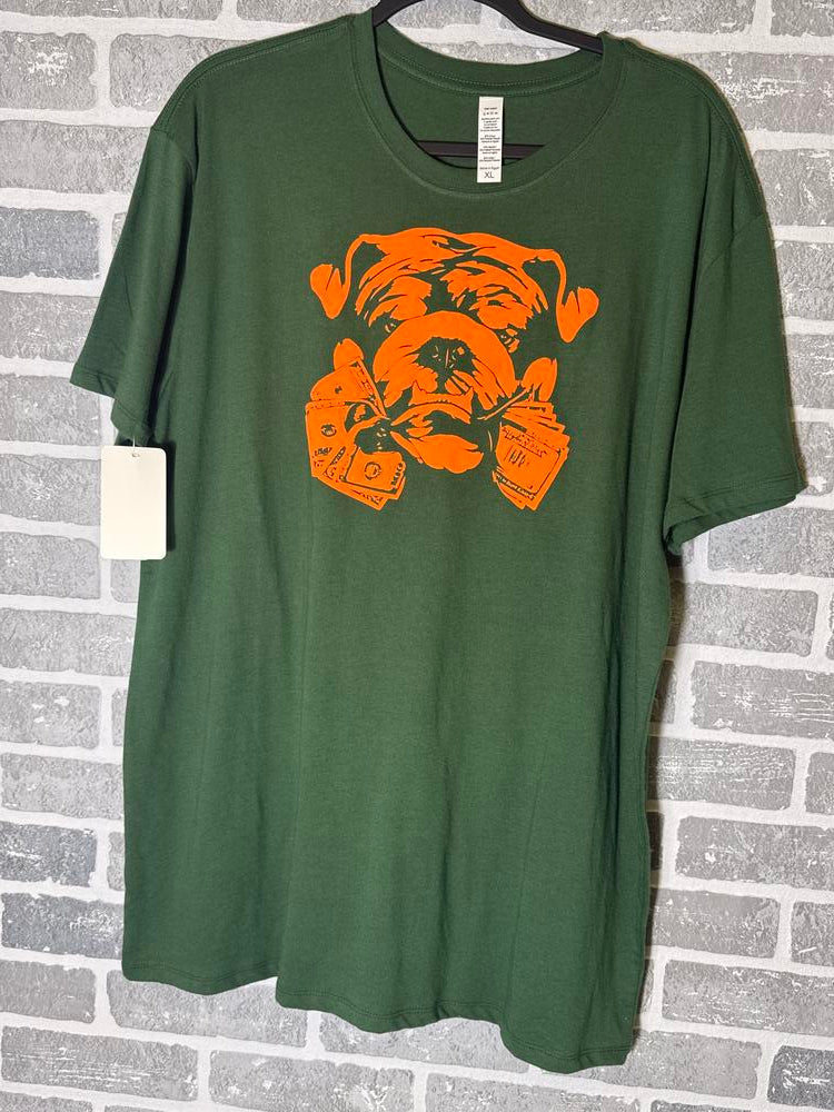 McMillions T-Shirt Green/Orange Bully