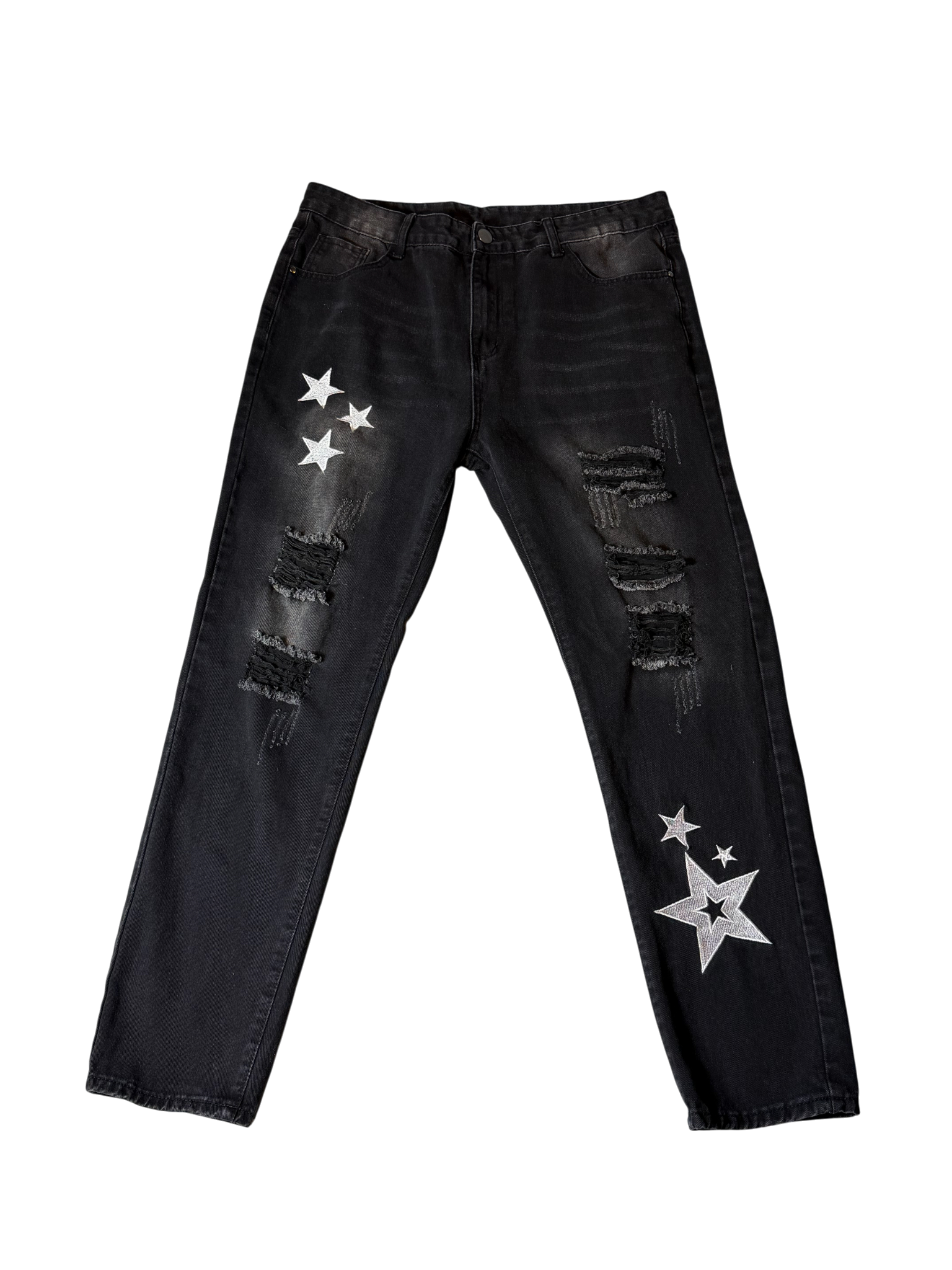 Black Jeans W/ White Stars