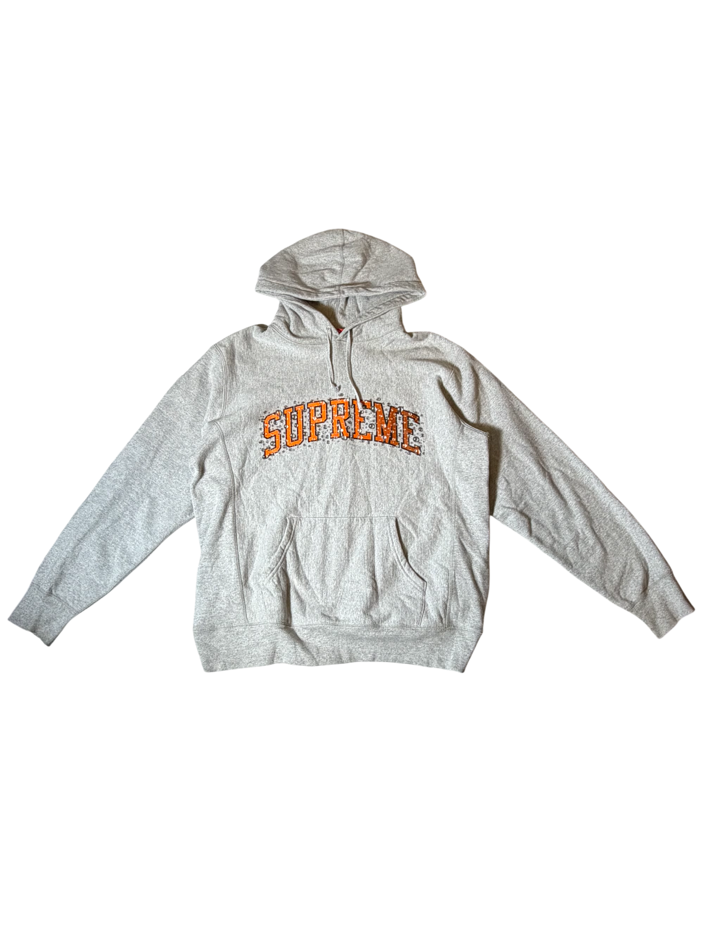 Supreme Water Arc Hooded Sweatshirt Heather Grey