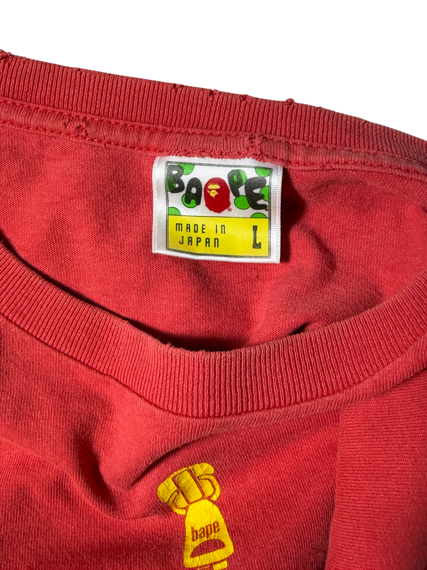 Bape Shark Zip T Shirt Red