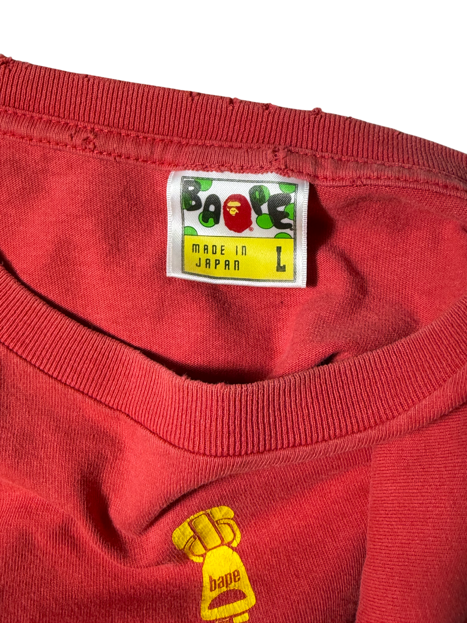 Bape Shark Zip T Shirt Red