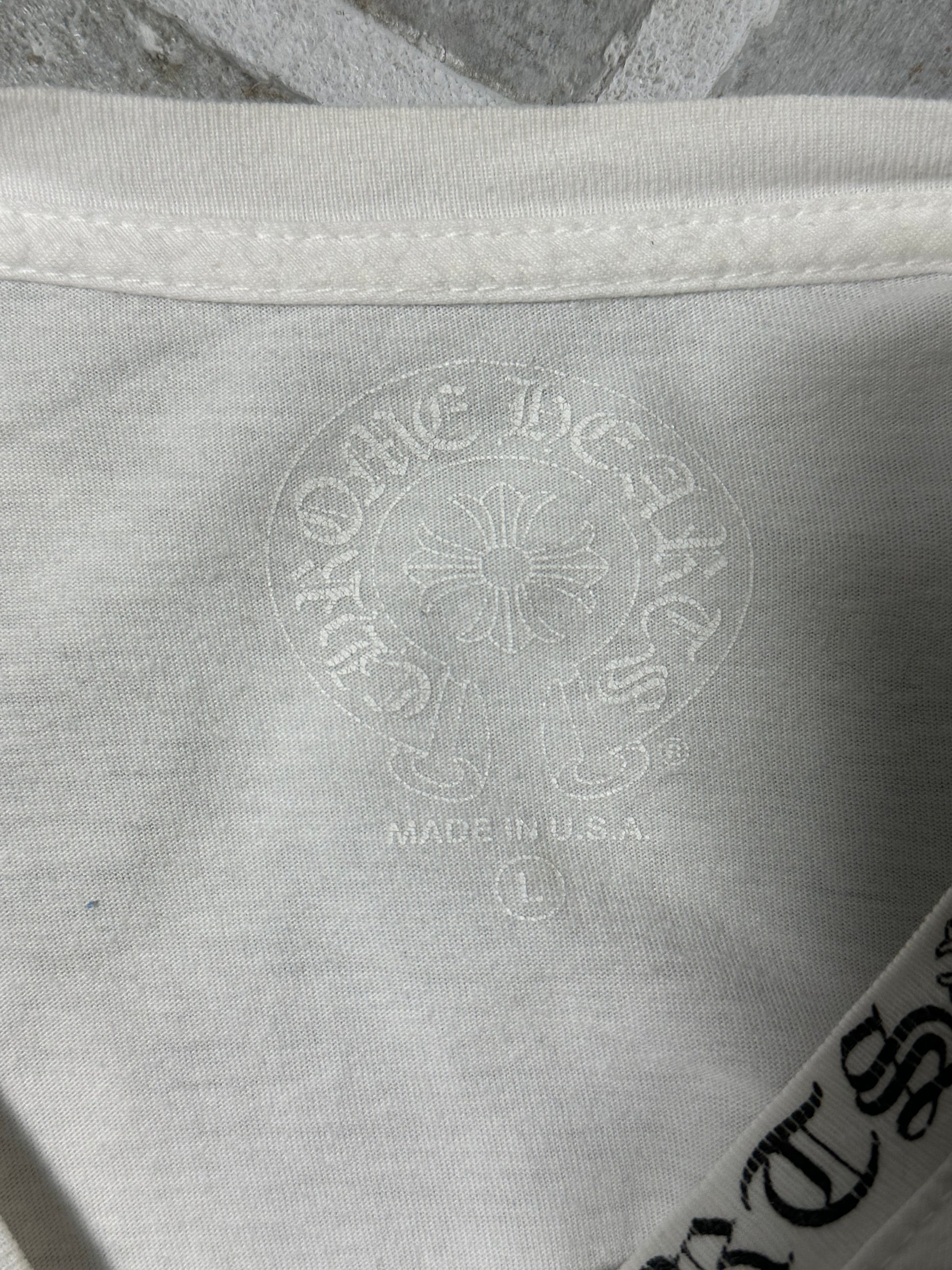 Chrome Hearts Long Sleeve White Pocket Shirt