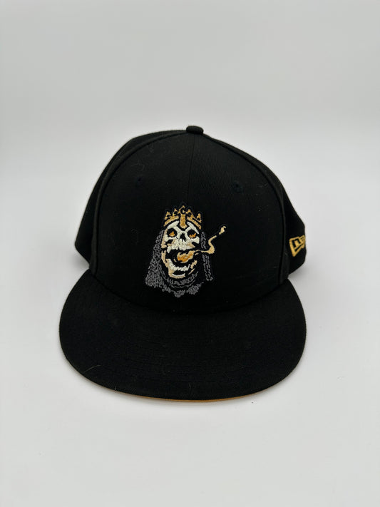 New Era Black King Skull Fitted