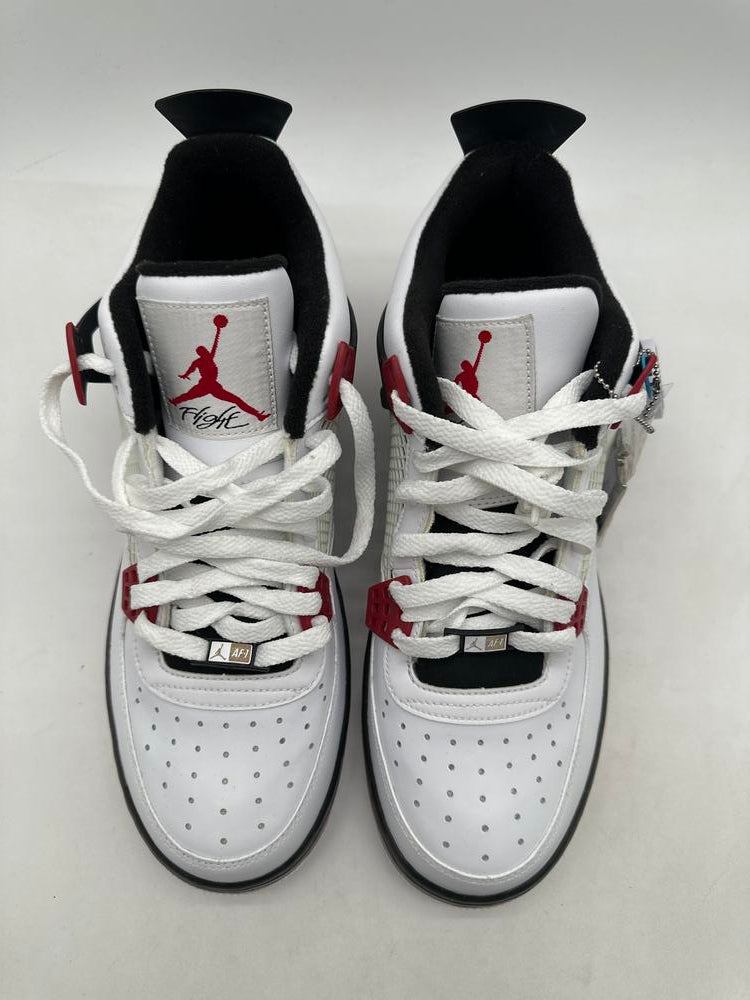 Jordan Fusion 4 Varsity White Red