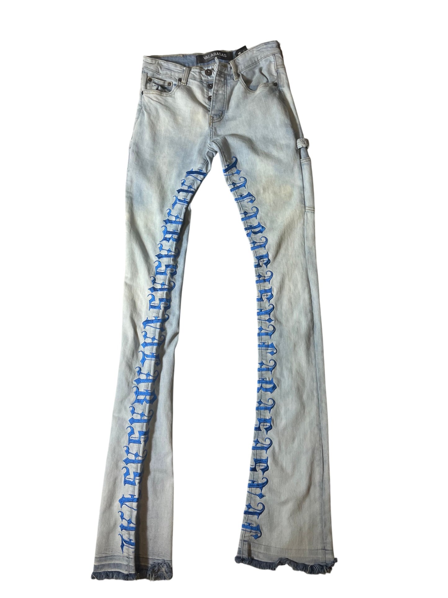 Valabasas Jeans Flared with Blue Stitch