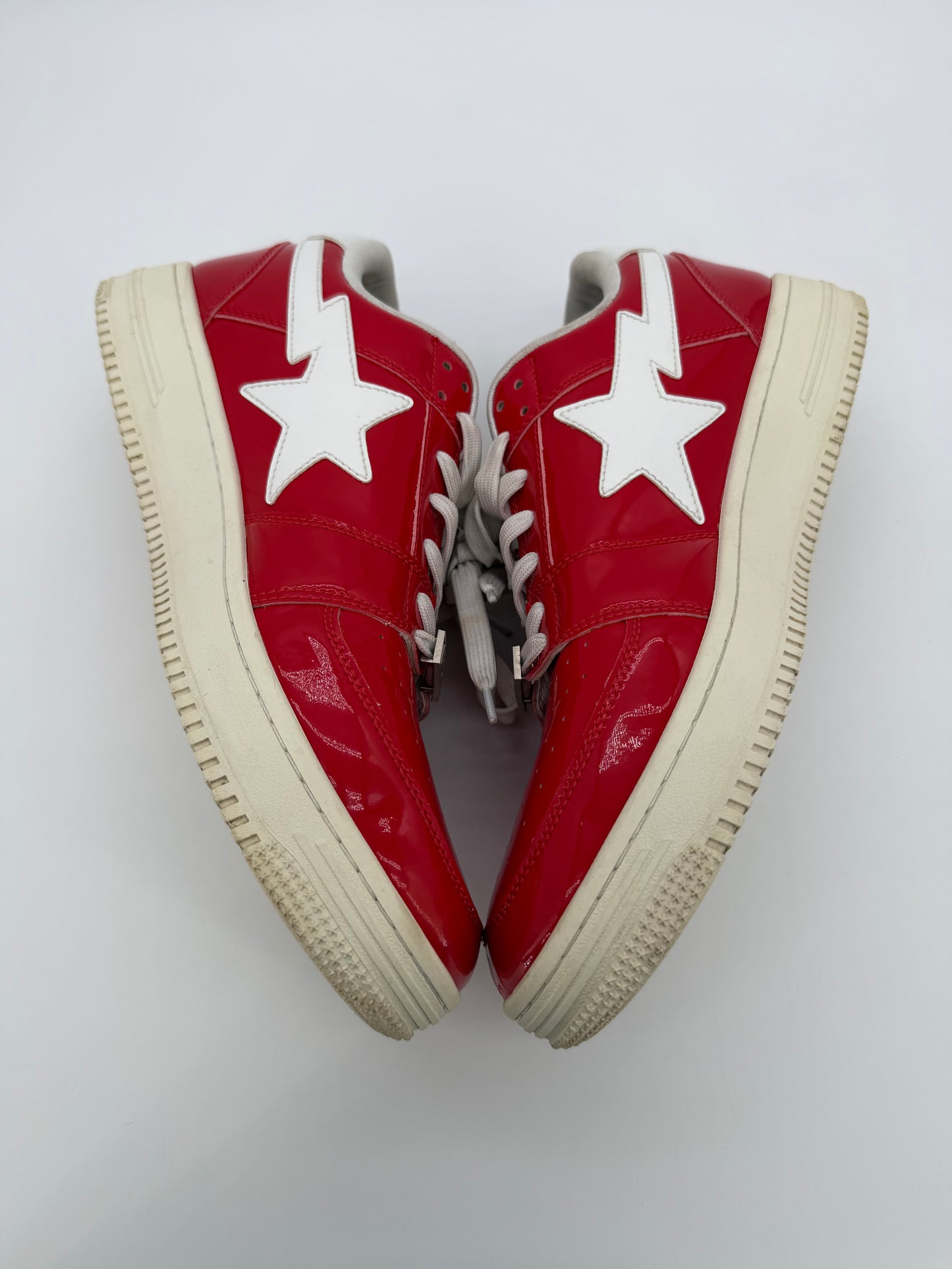 A Bathing Ape Bape Sta Low Patent Red