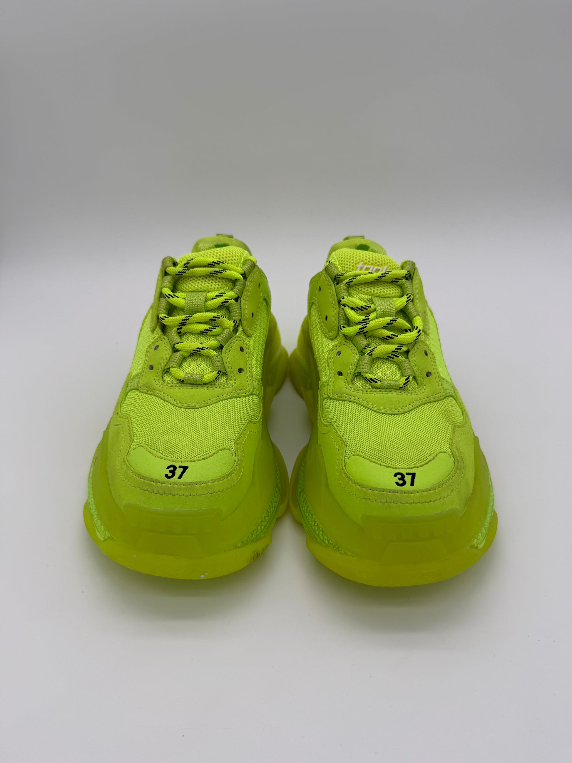 Balenciaga Triple S Clear Sole Fluo Yellow