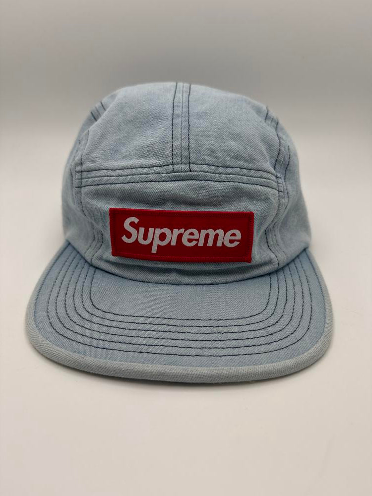 Supreme Washed Chino Twill Camp Cap (FW18) Denim