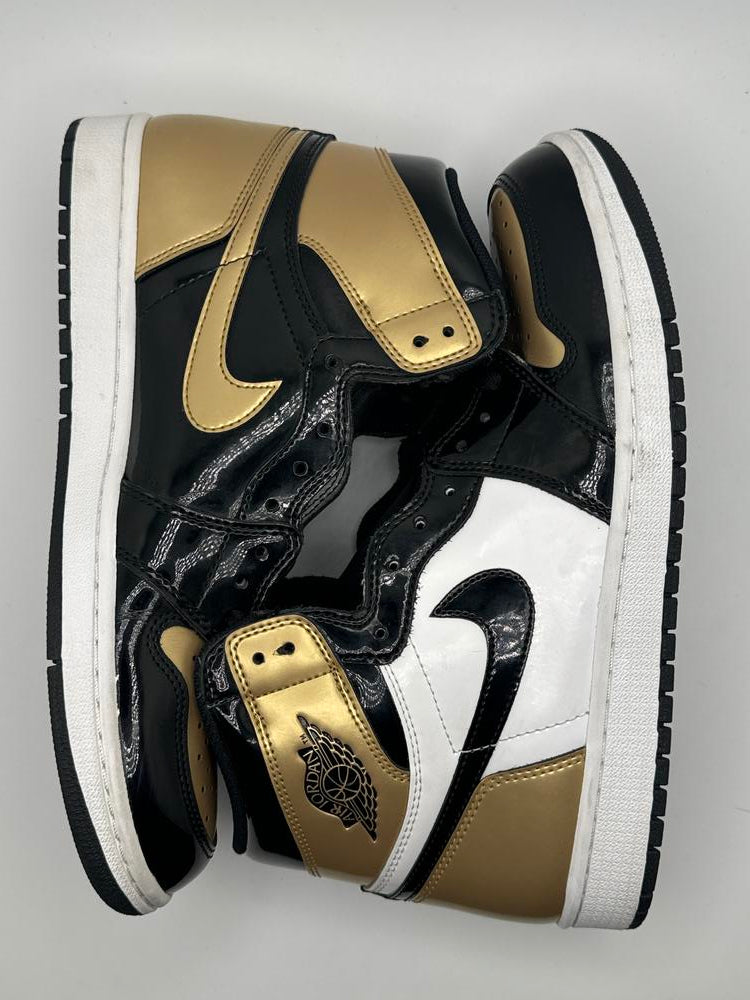 Jordan 1 Retro High NRG Patent Gold Toe