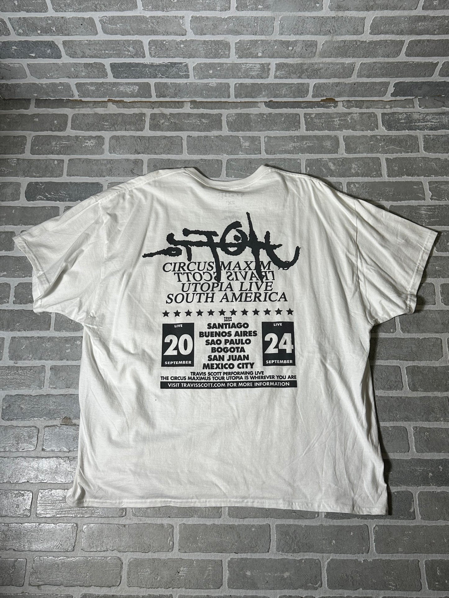 Utopia Tour T Shirt White