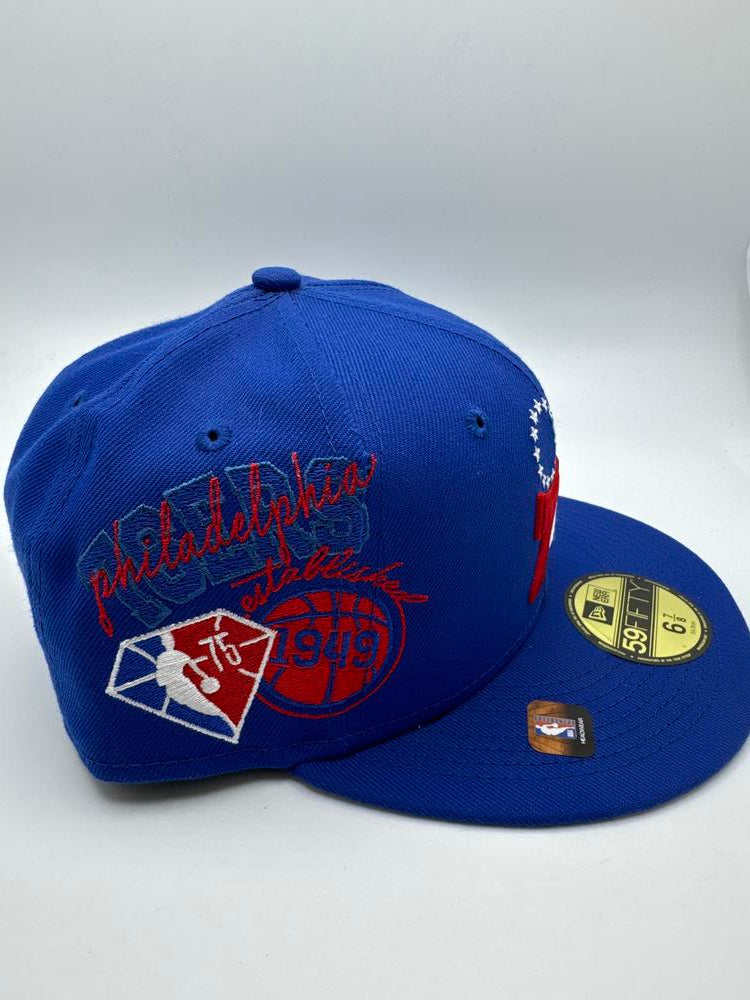 New Era Philadelphia 76ers Fitted Blue