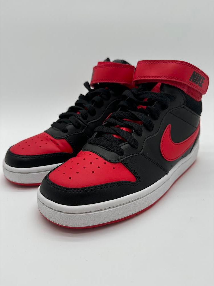 Nike Court Borough Mid 2 Black University Red (GS)