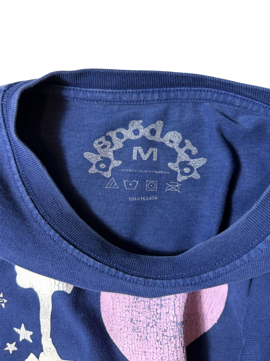 Sp5der I Heart SP5 T Shirt Blue