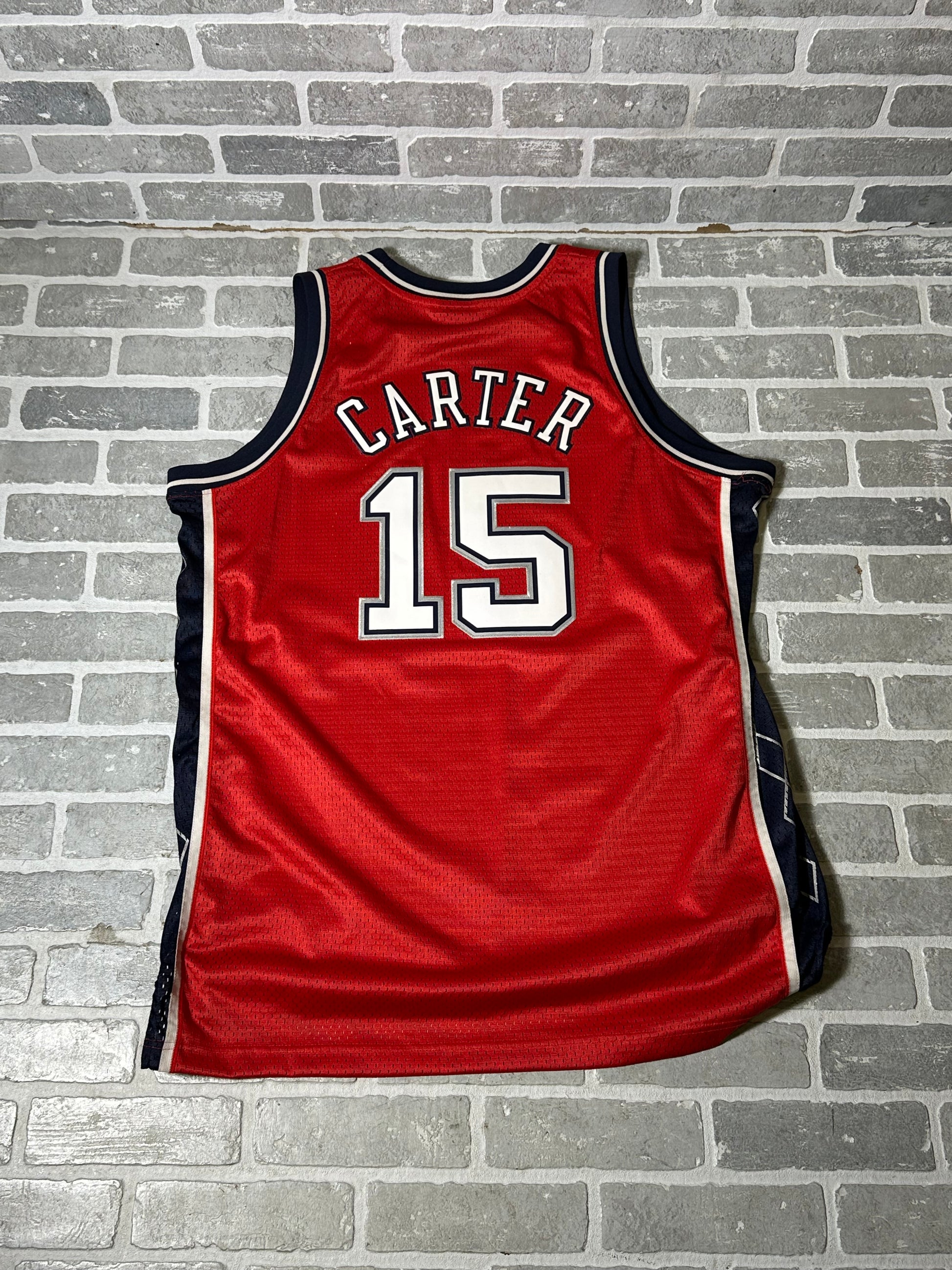 Adidas Nets Throwback Red Jersey Vince Carter