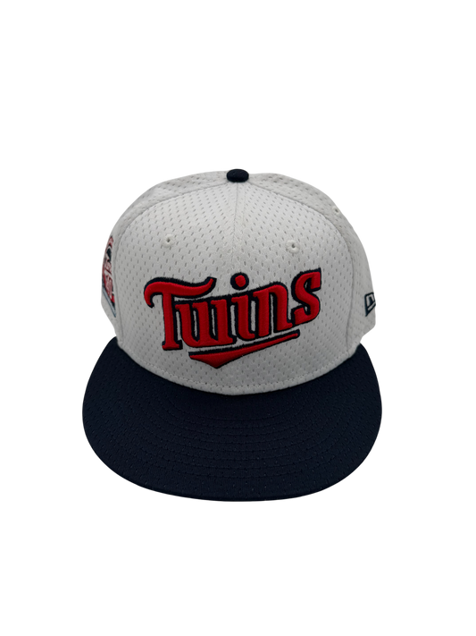 New Era Minnesota Twins Fitted White/Blue