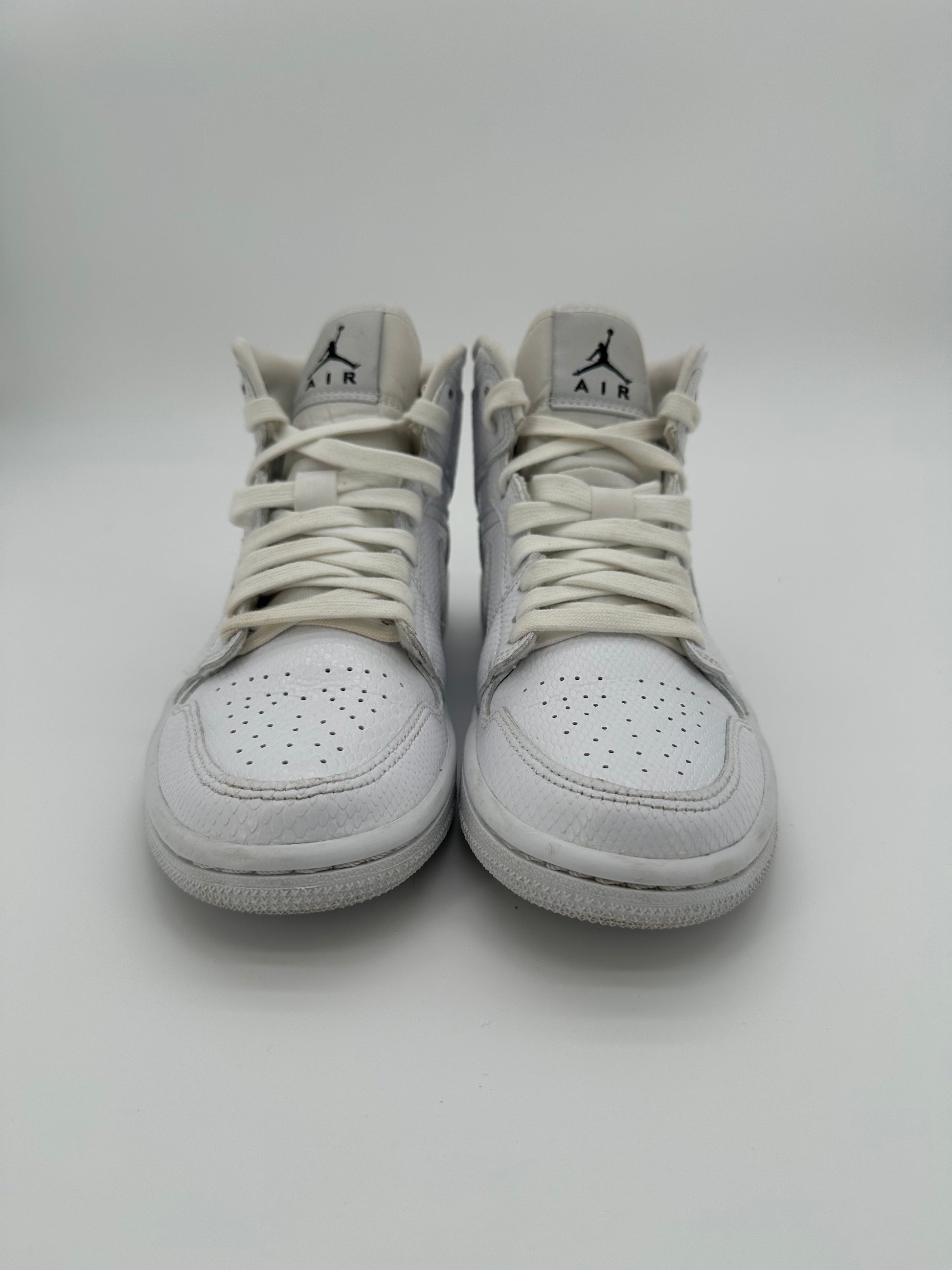 Jordan 1 Mid White Snakeskin (Women's)