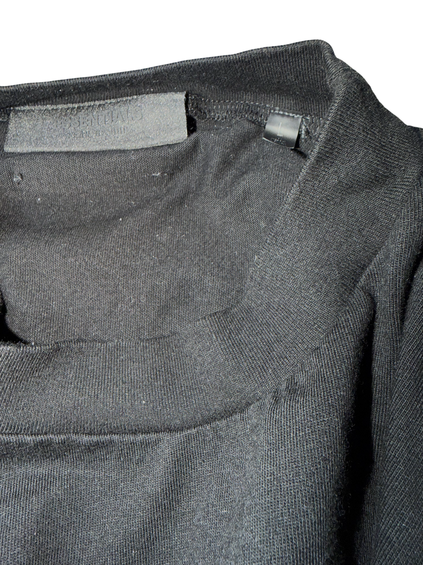 Essentials Fear Of God Long Sleeve Shirt Black On Cream