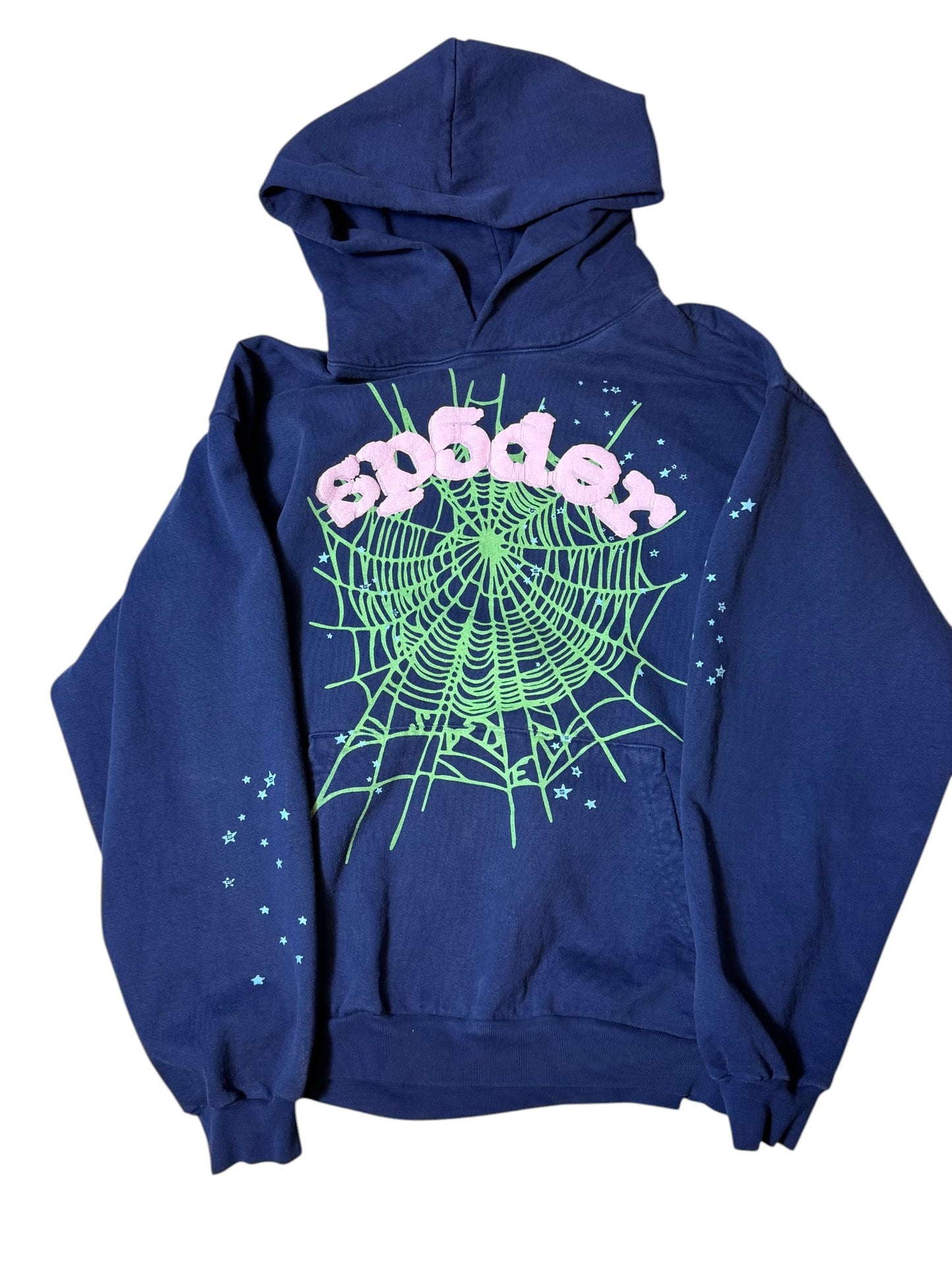 Sp5der OG Web Hoodie Navy