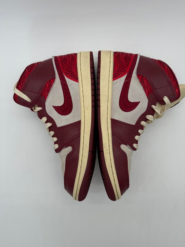 Jordan 1 Mid SE Tiki Leaf Team Red (Women's)