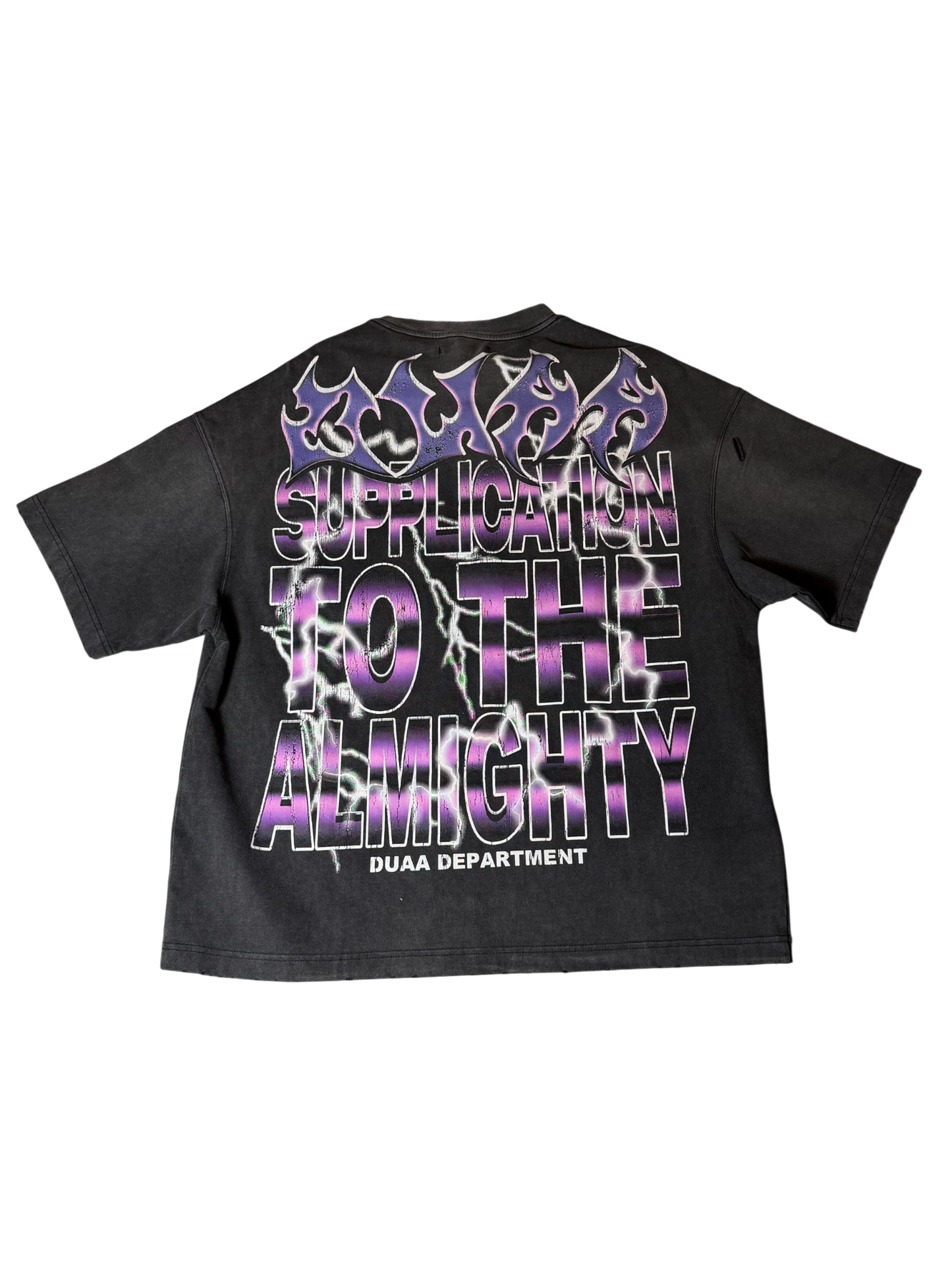 Duaa Grey T Shirt Pink/Blue Face W/ Stones