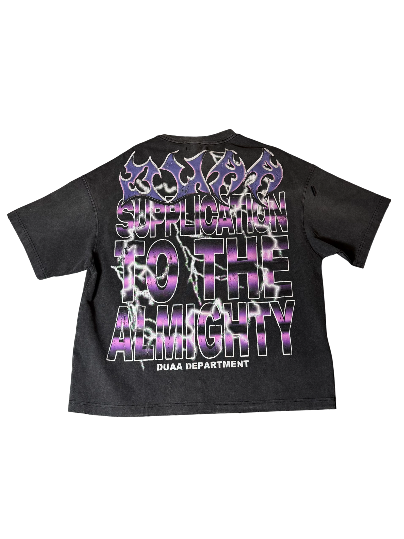 Duaa Grey T Shirt Pink/Blue Face W/ Stones