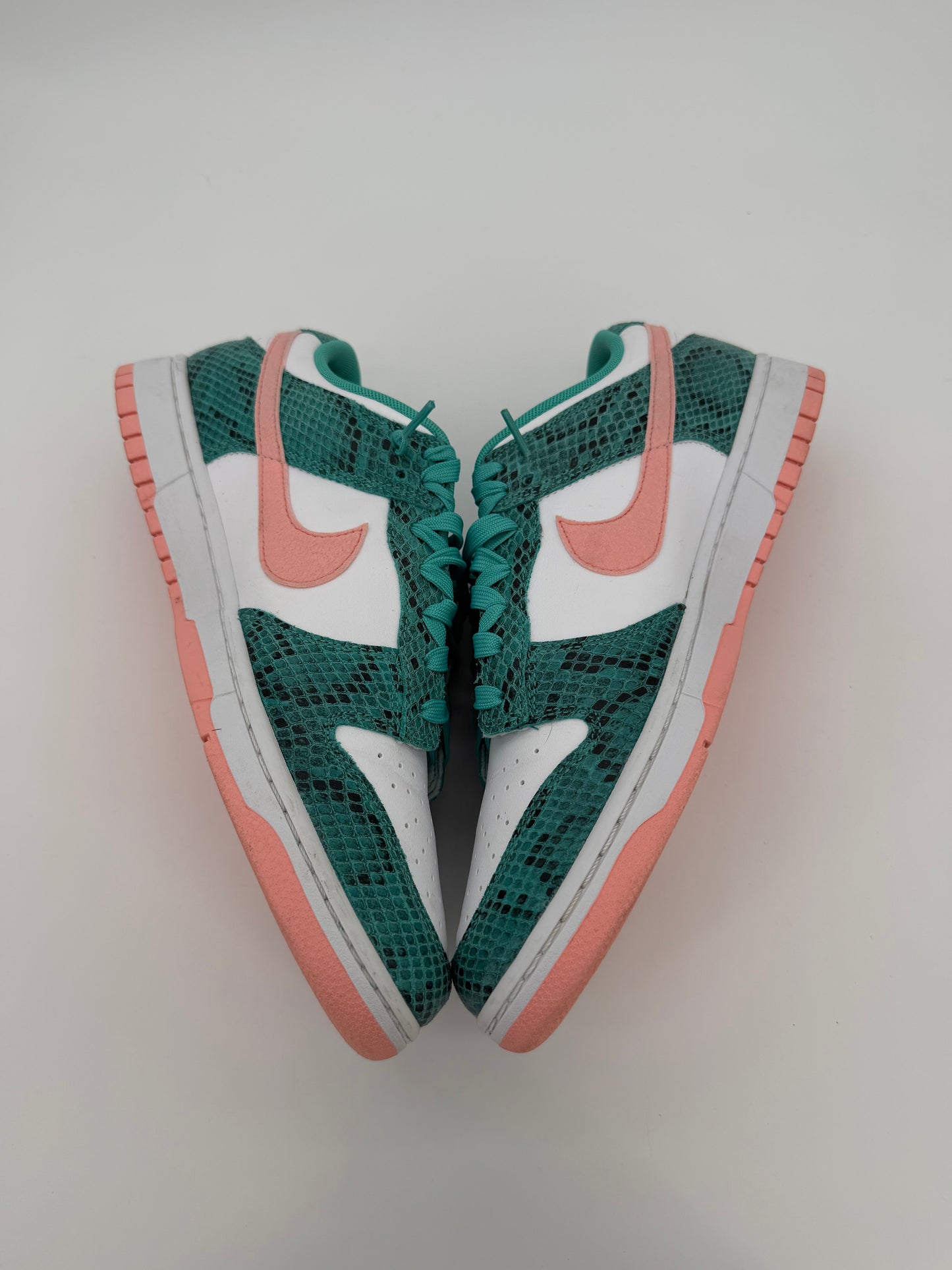 Nike Dunk Low Snakeskin Washed Teal Bleached Coral