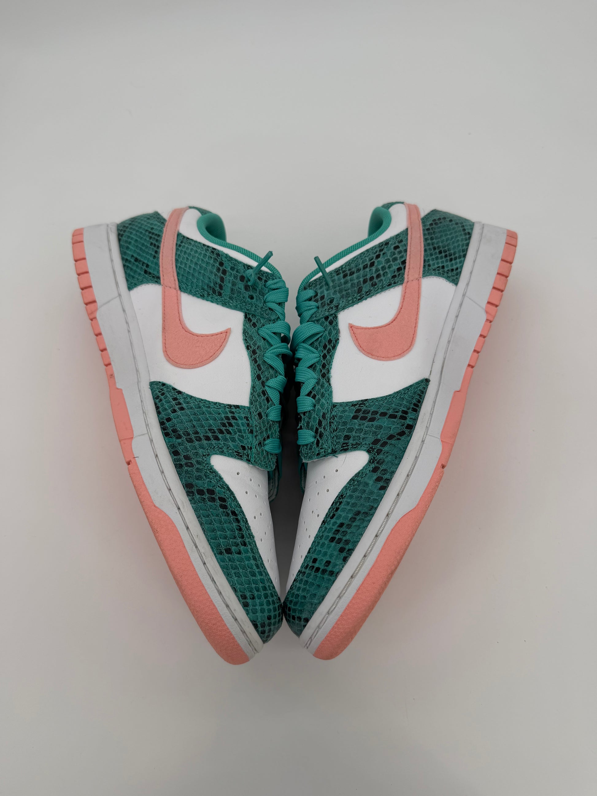 Nike Dunk Low Snakeskin Washed Teal Bleached Coral