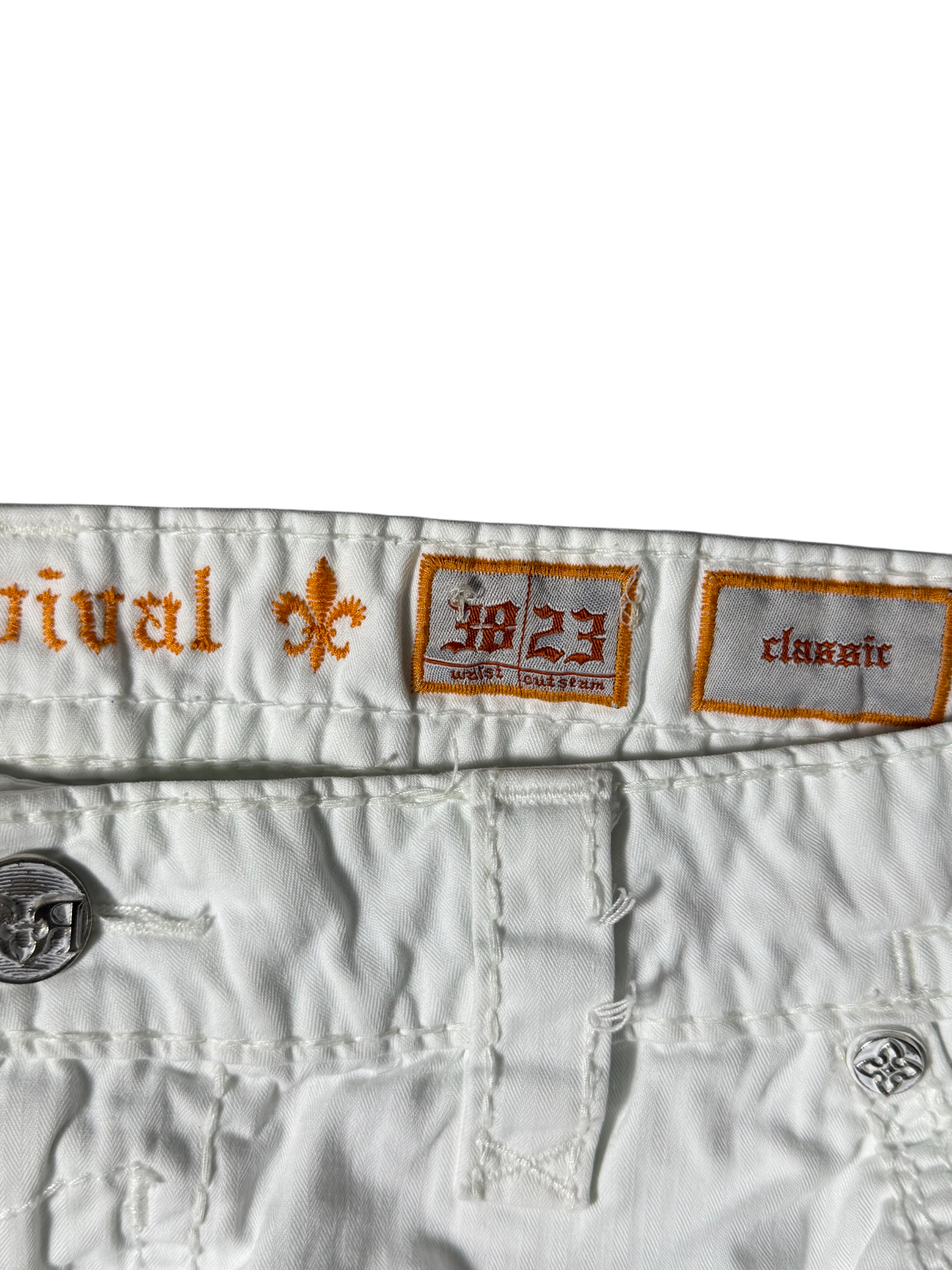 Rock Revival Shorts White
