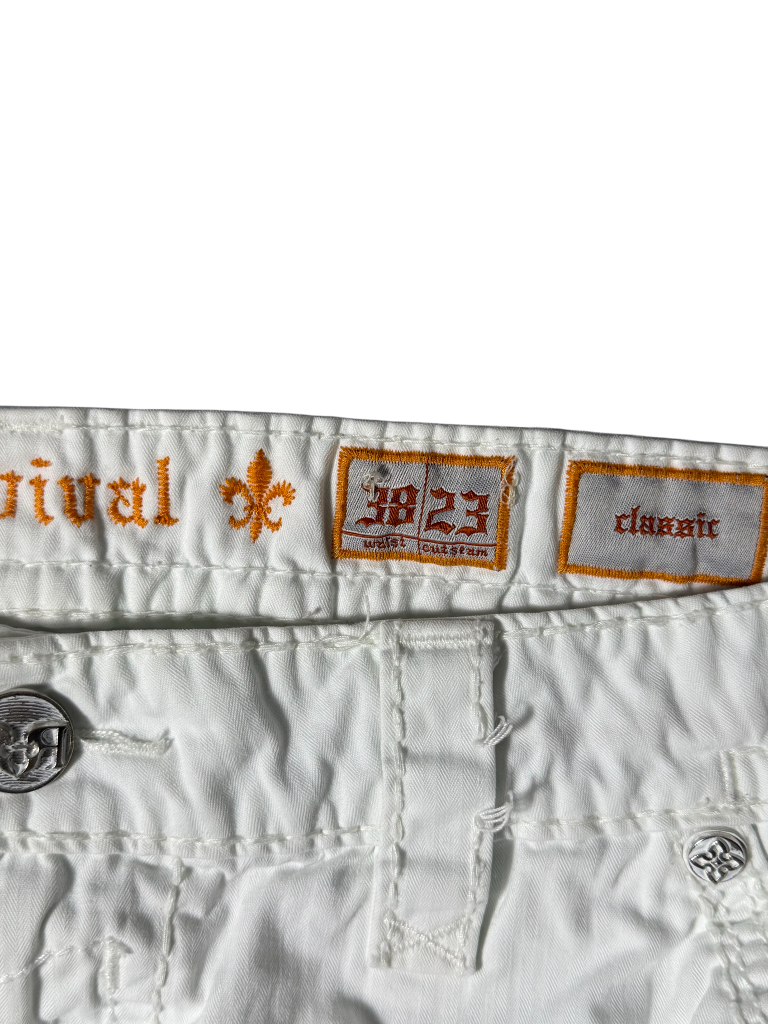 Rock Revival Shorts White