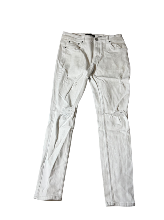 Serenede White Distressed Jeans
