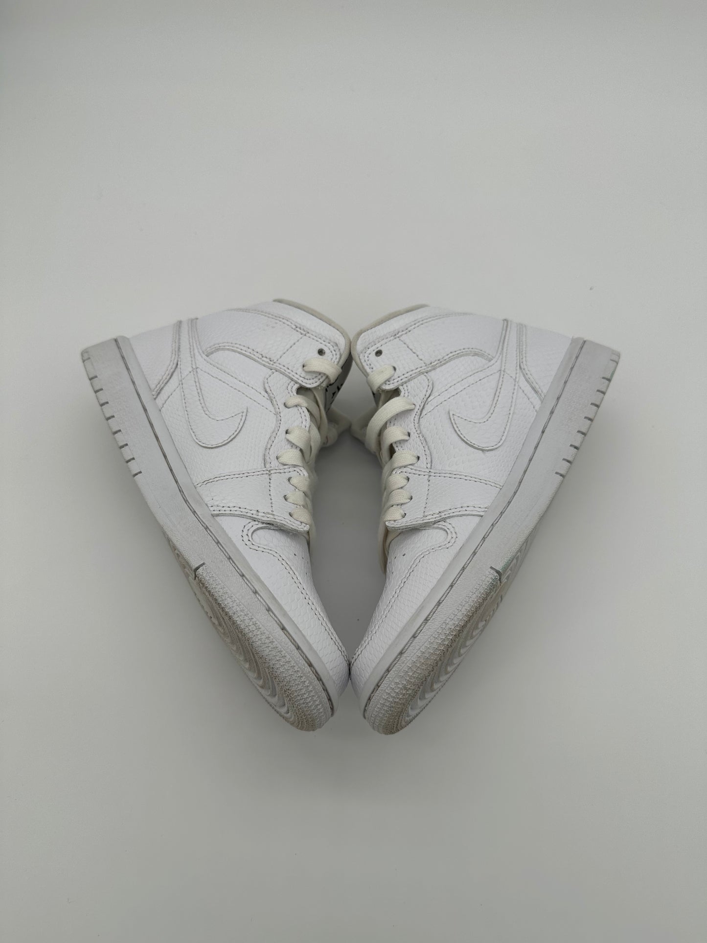 Jordan 1 Mid White Snakeskin (Women's)