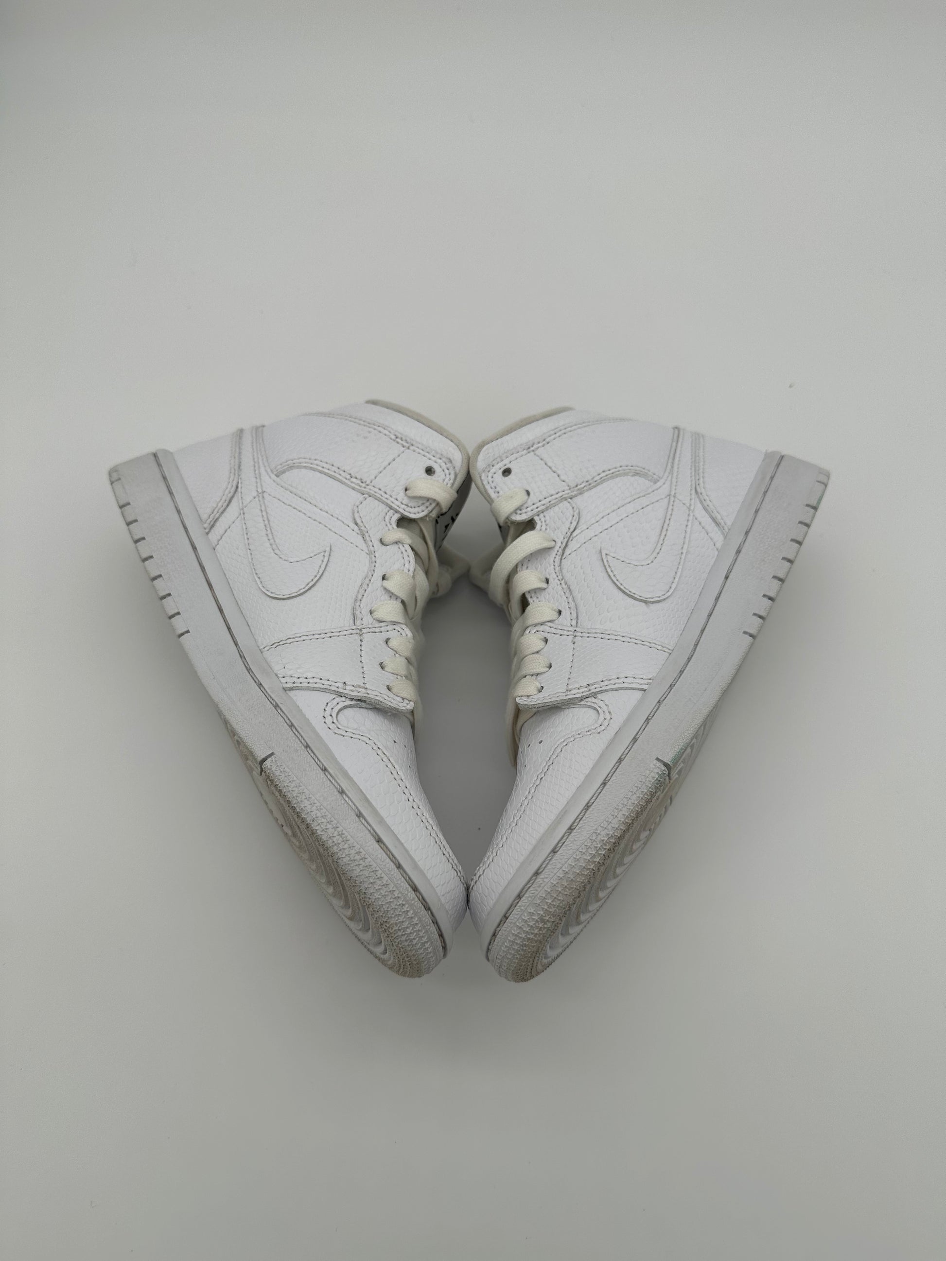 Jordan 1 Mid White Snakeskin (Women's)