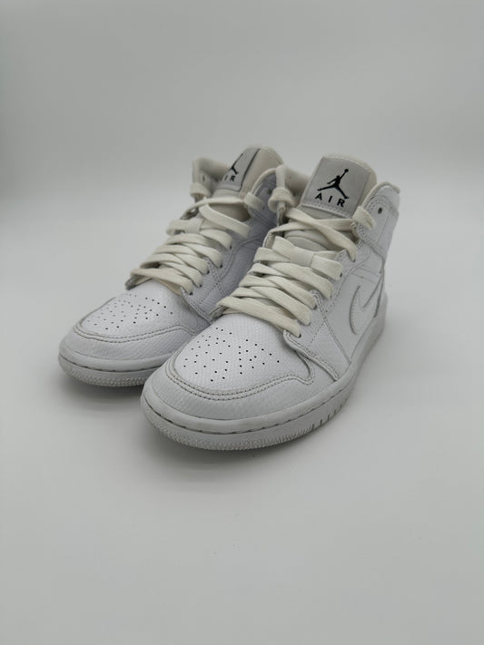 Jordan 1 Mid White Snakeskin (Women's)