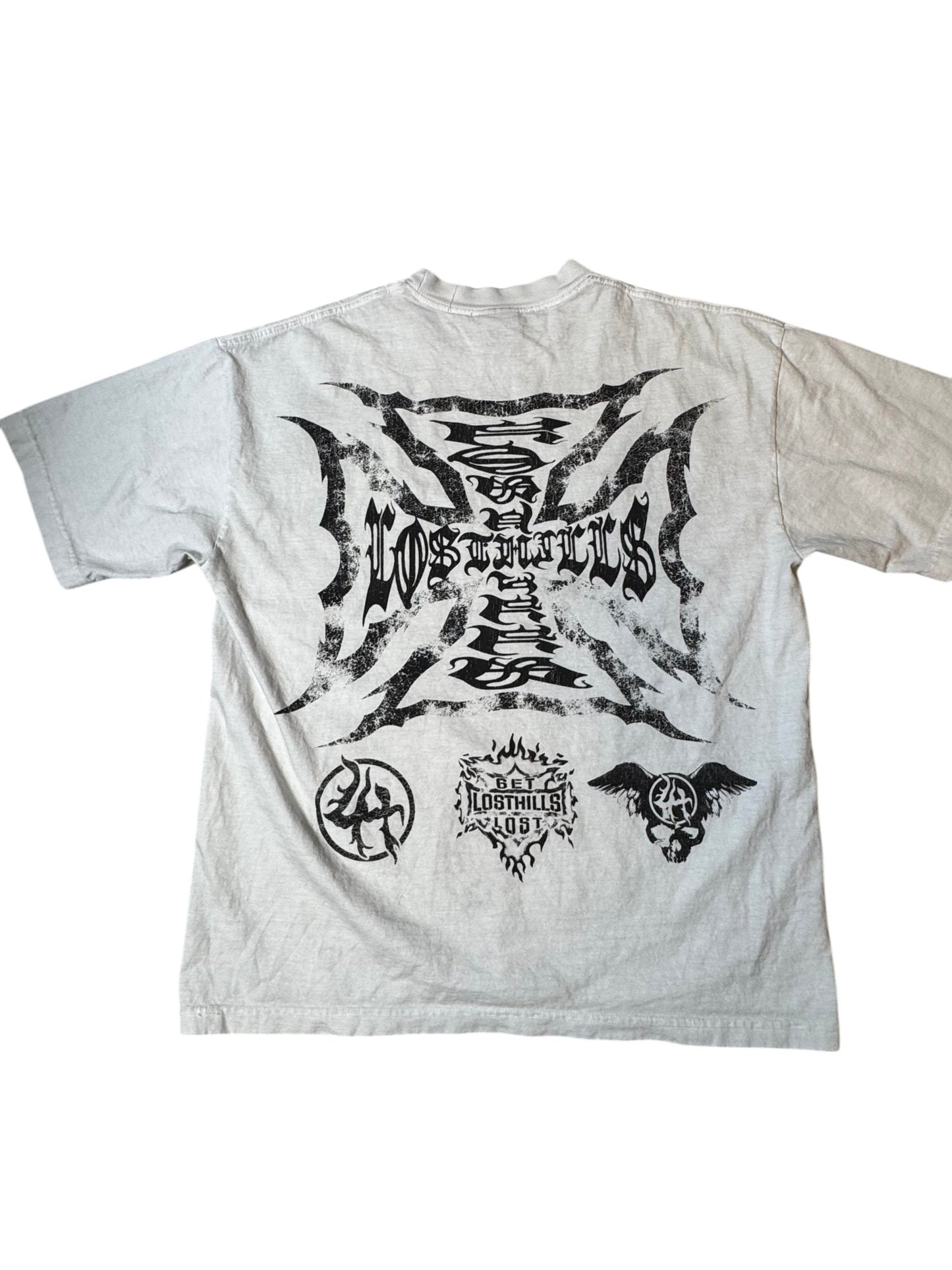 Lost Hills White Tee with wings