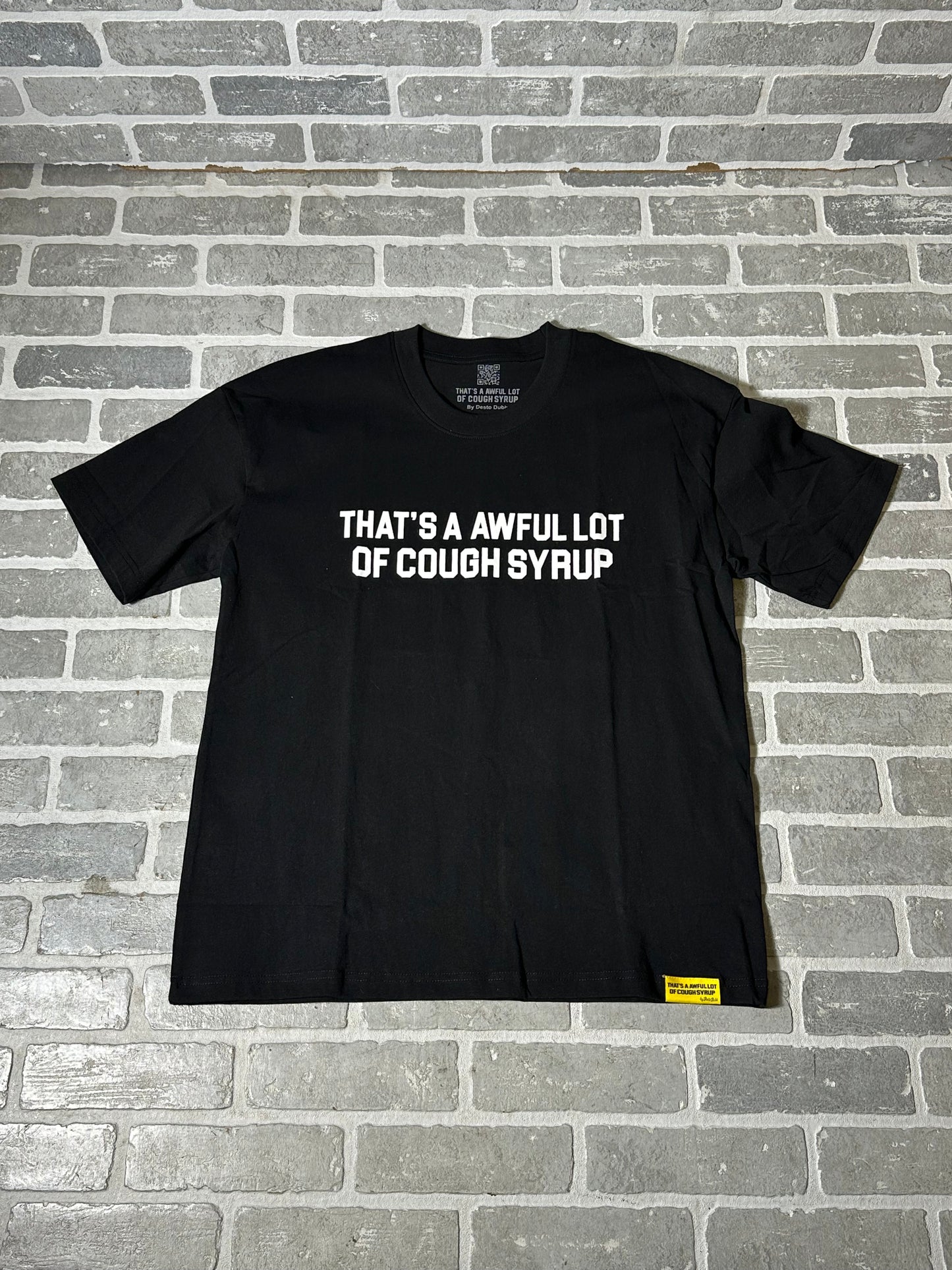 Awful Lot Of Cough Syrup T Shirt Black/White