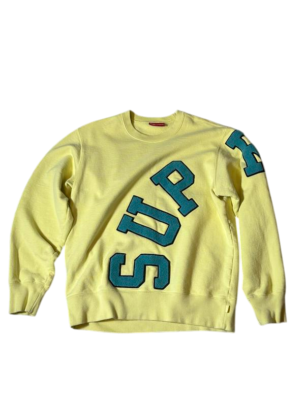 Supreme Big Arc Crewneck Light Yellow