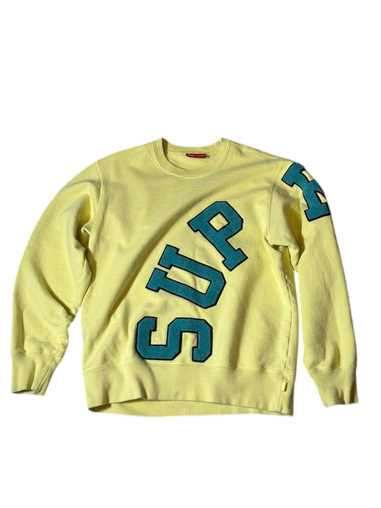 Supreme Big Arc Crewneck Light Yellow
