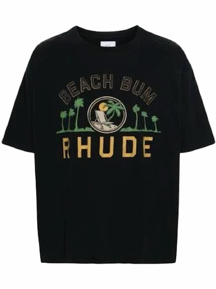 Rhude Beach Bum/Palm Tree Tee Black