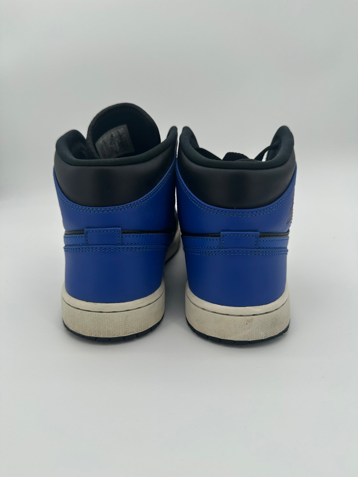 Jordan 1 Mid Hyper Royal Tumbled Leather