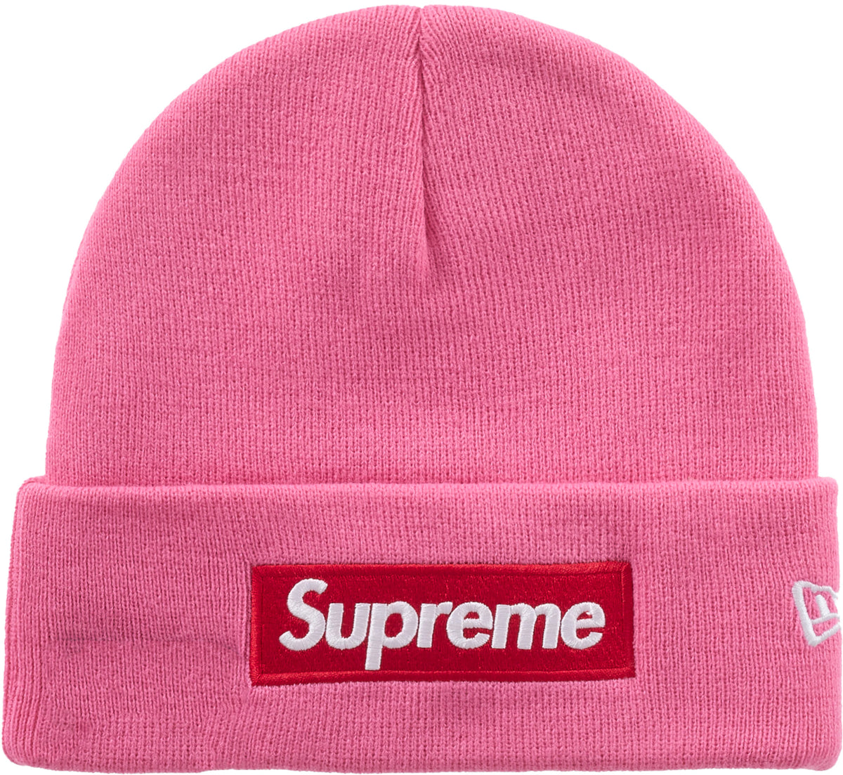 Supreme New Era Box Logo Beanie (FW25) Magenta