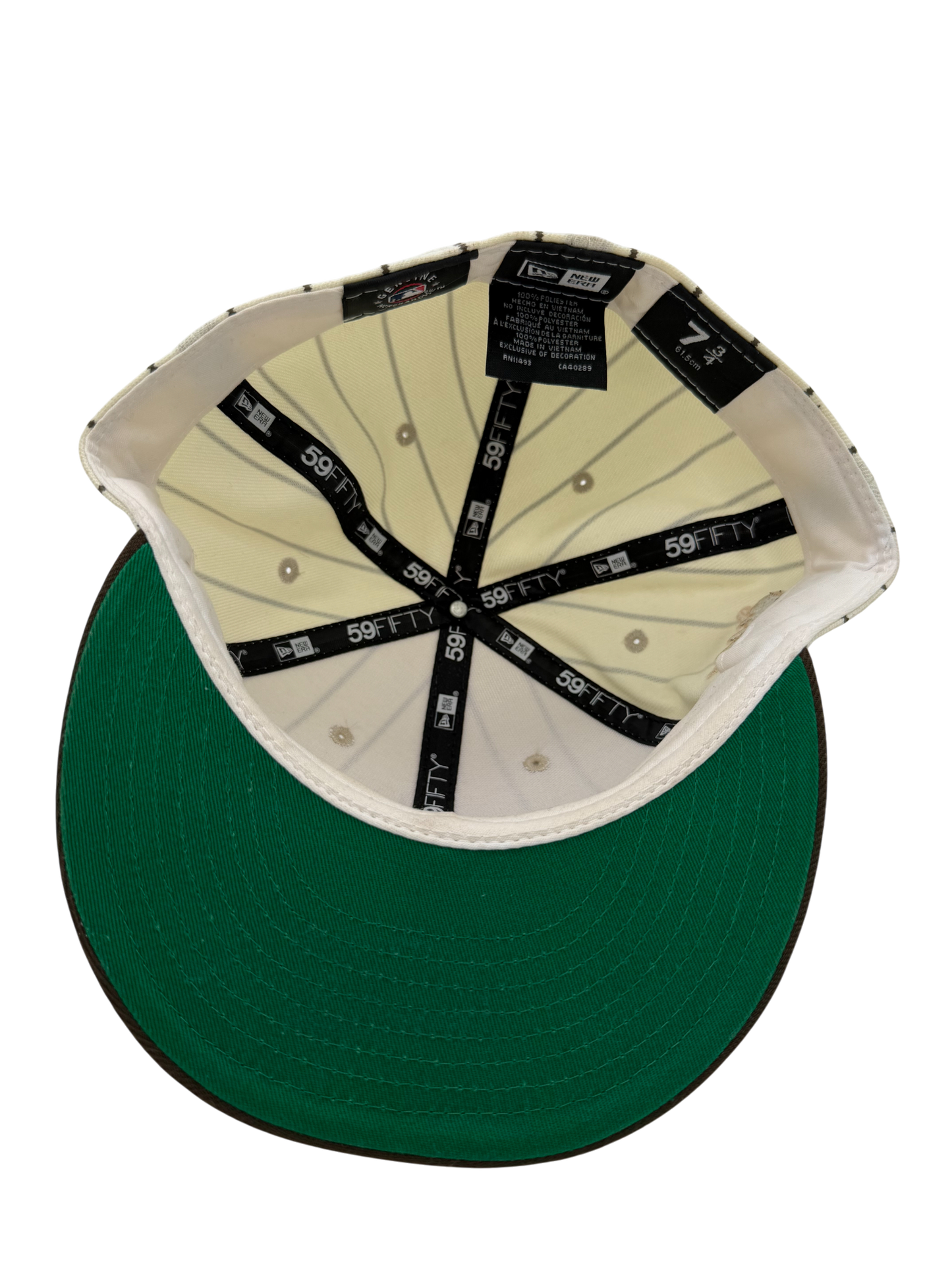 New Era ATL Braves Brown/Cream Stripes Fitted