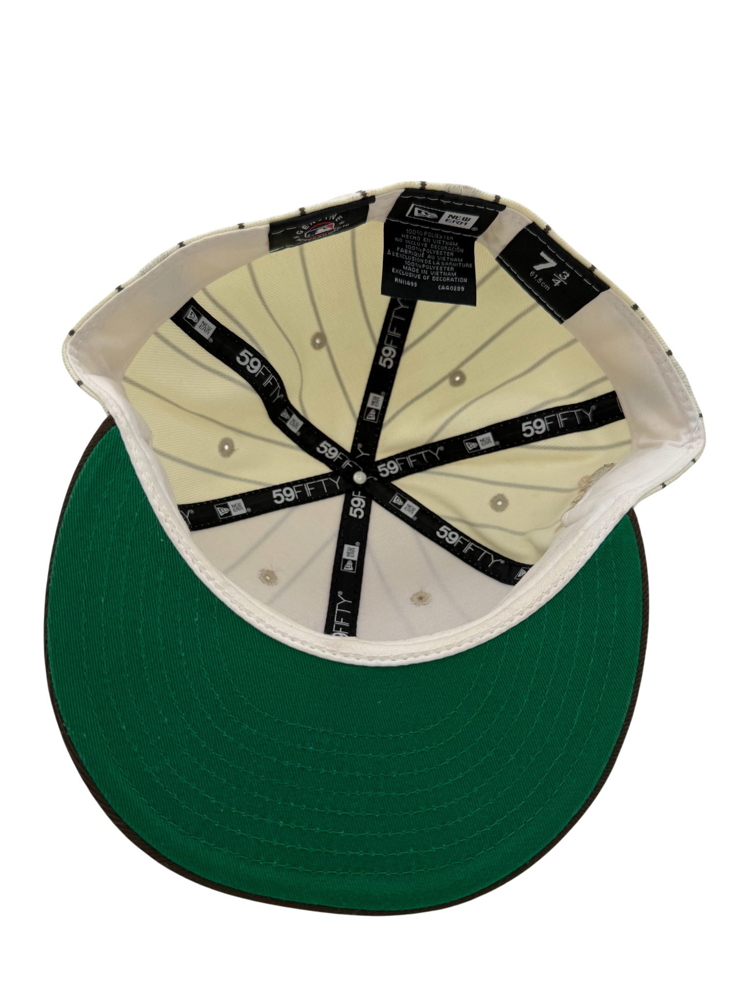 New Era ATL Braves Brown/Cream Stripes Fitted