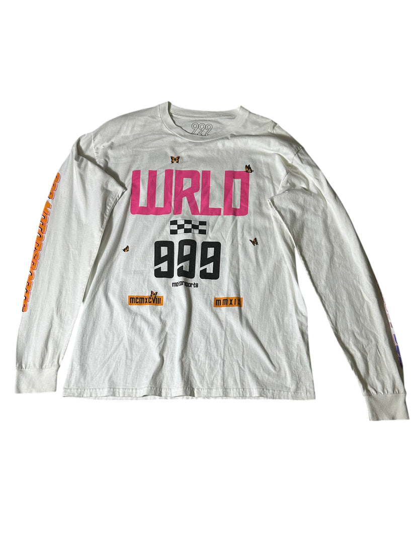 Juice Wrld 999 Club Motorsports Long Sleeve White