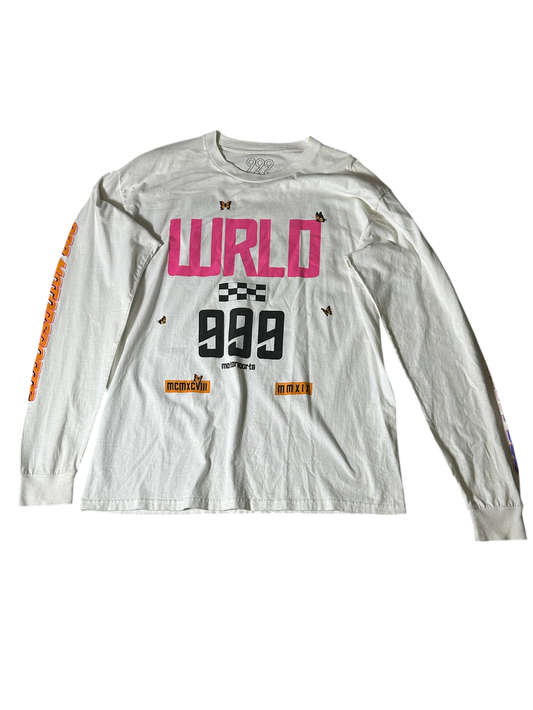 Juice Wrld 999 Club Motorsports Long Sleeve White
