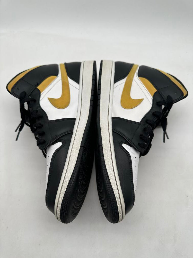 Jordan 1 Mid White Pollen Black