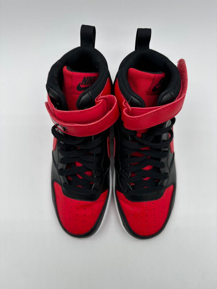 Nike Court Borough Mid 2 Black University Red (GS)