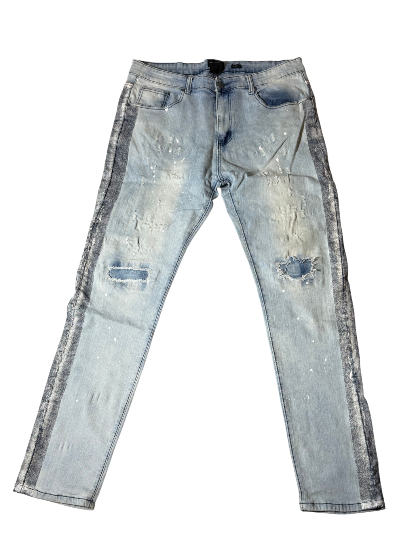 Waimea Distressed Light-Wash Skinny Jeans
