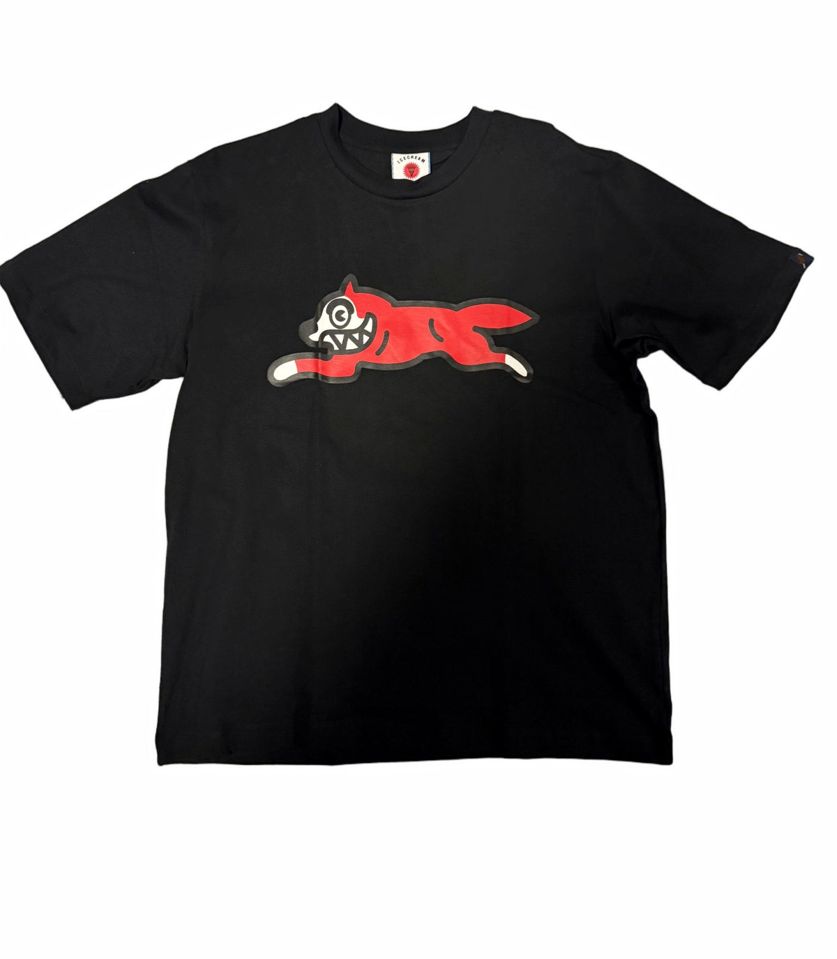 Running Dog Tee Orange Stripe
